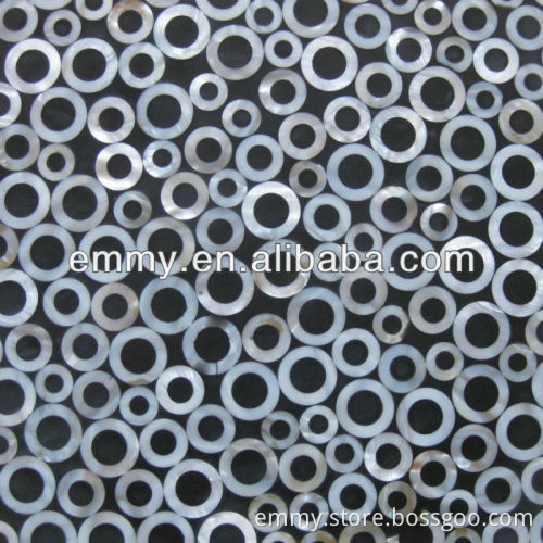 Circle freshwater river shell mosaic wall tile